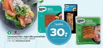 Dagli'Brugsen Varmrøget laks, røget eller gravad laks tilbud