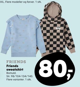 Kvickly Friends sweatshirt tilbud