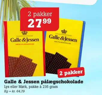 Poetzsch Padborg Galle & jessen pålægschokolade tilbud