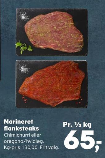 Marineret flanksteaks