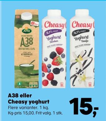 Kvickly A38 eller cheasy yoghurt tilbud