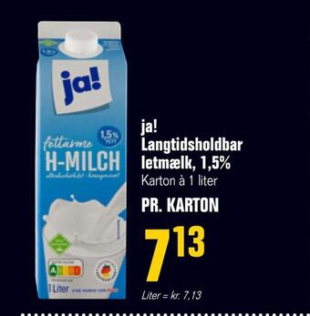 Poetzsch Padborg Ja! langtidsholdbar letmælk, 1,5% tilbud