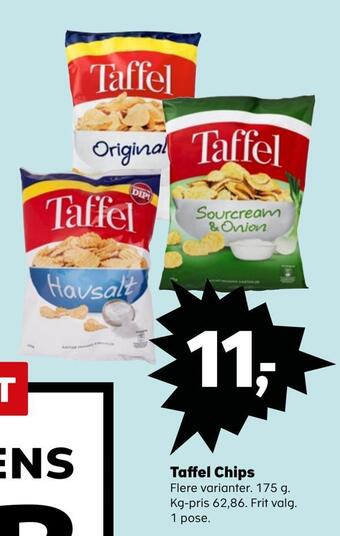 Kvickly Taffel chips tilbud