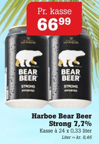 Poetzsch Padborg Harboe bear beer strong 7,7% tilbud