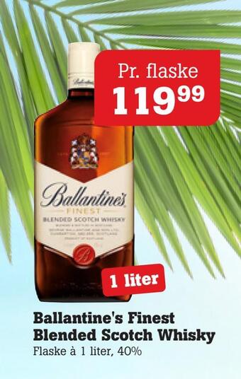 Poetzsch Padborg Ballantine's finest blended scotch whisky tilbud