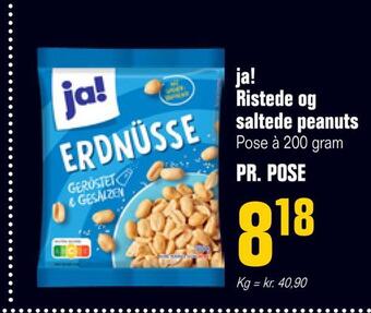 Poetzsch Padborg Ja! ristede og saltede peanuts tilbud