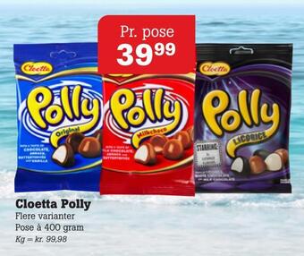 Poetzsch Padborg Cloetta polly tilbud