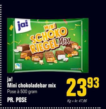 Poetzsch Padborg Ja! mini chokoladebar mix tilbud