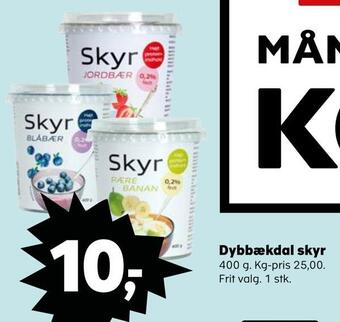 SuperBrugsen Dybbækdal skyr tilbud