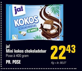 Poetzsch Padborg Ja! mini kokos chokoladebar tilbud