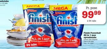 Poetzsch Padborg Finish powerball all in 1 max opvasketabs tilbud