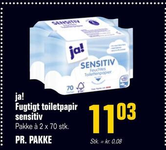 Poetzsch Padborg Ja! fugtigt toiletpapir sensitiv tilbud