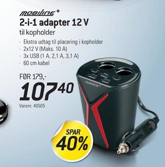 Thansen 2-i-1 adapter 12 v tilbud