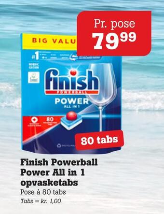 Poetzsch Padborg Finish powerball power all in 1 opvasketabs tilbud