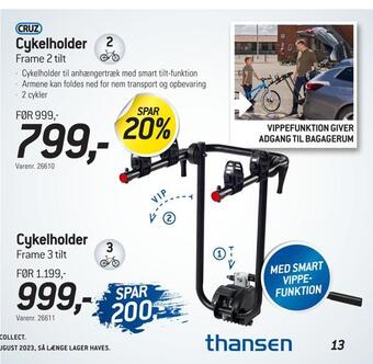 Thansen Cykelholder tilbud