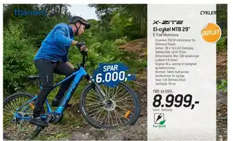 Thansen El-cykel mtb 29 tilbud