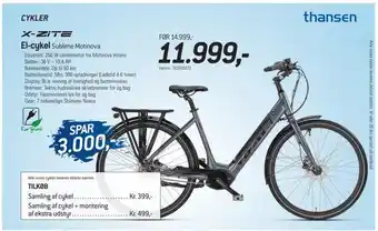 Thansen El-cykel sublime motinova tilbud