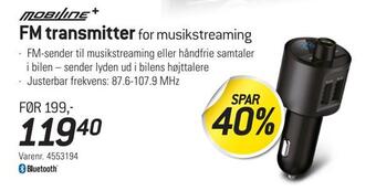 Thansen Fm transmitter for musikstreaming tilbud
