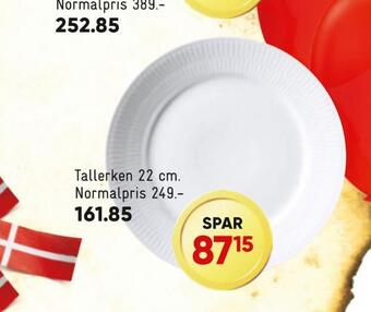 Bilka Tallerken 22 cm tilbud