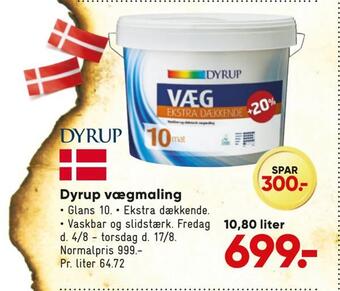 Bilka Dyrup vægmaling tilbud