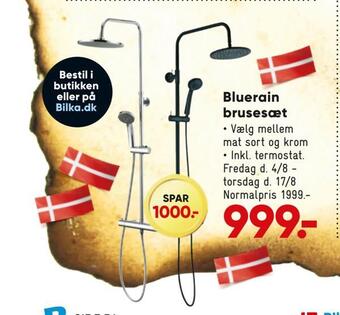 Bilka Bluerain brusesæt tilbud