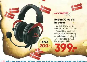 Bilka Hyperx cloud ii headset tilbud