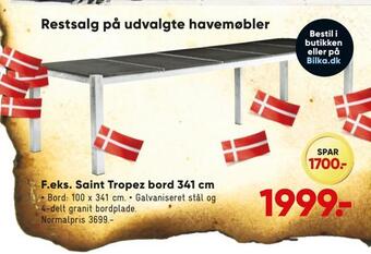 Bilka Saint tropez bord 341 cm tilbud