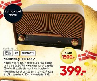 Bilka Nordklang hifi radio tilbud