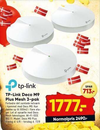 Bilka Tp-link deco m9 plus mesh 3-pak tilbud