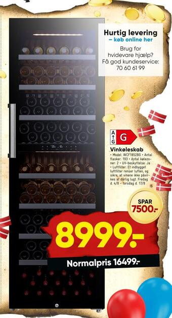 Bilka Vinkøleskab tilbud