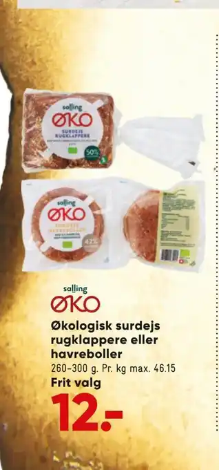 Økologisk surdejs rugklappere eller havreboller