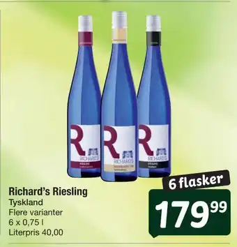 Fakta Tyskland Richard's riesling tilbud