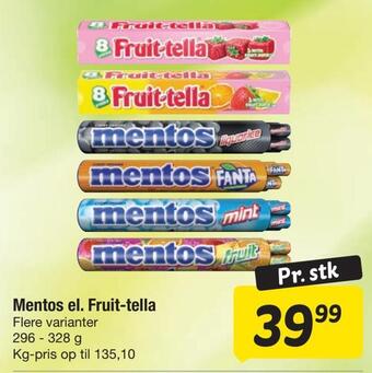 Mentos el. fruit-tella