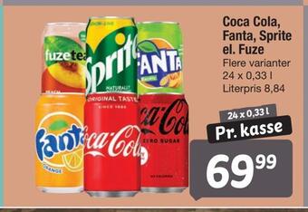 Fakta Tyskland Coca cola, fanta, sprite el. fuze tilbud