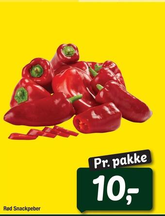 Fakta Tyskland Rød snackpeber tilbud