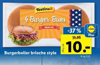 Lidl Burgerboller brioche style tilbud