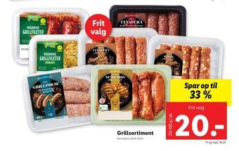 Lidl Grillsortiment tilbud