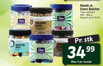 Fakta Tyskland Heede el. evers bolcher tilbud