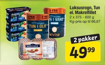 Fakta Tyskland Luksusrogn, tun el. makrelfillet tilbud