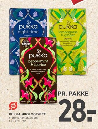 MENY Pukka økologisk te tilbud