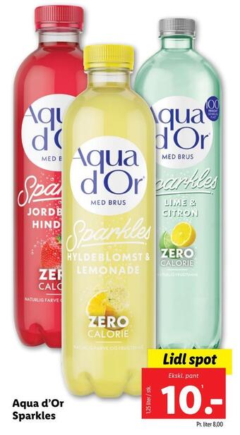 Lidl Aqua d'or sparkles tilbud