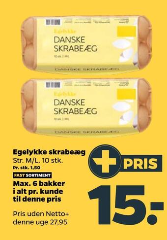 Netto Egelykke skrabeæg tilbud
