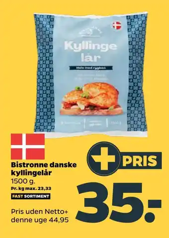 Netto Bistronne danske kyllingelår tilbud