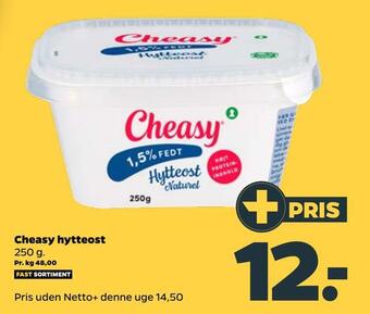 Netto Cheasy hytteost tilbud