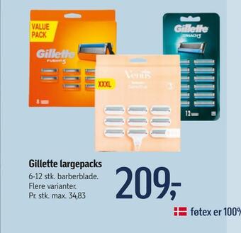 Føtex Gillette largepacks tilbud