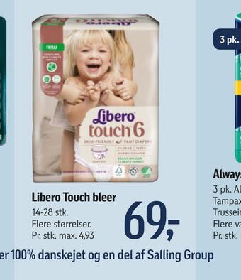 Føtex Libero touch bleer. tilbud