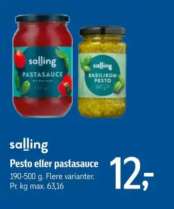 Føtex Pesto eller pastasauce tilbud