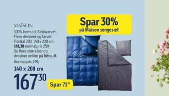 Føtex Spar 30% på maison sengesæt tilbud