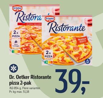 Føtex Dr. oetker ristorante pizza 2-pak tilbud