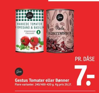 Gestus tomater eller bønner